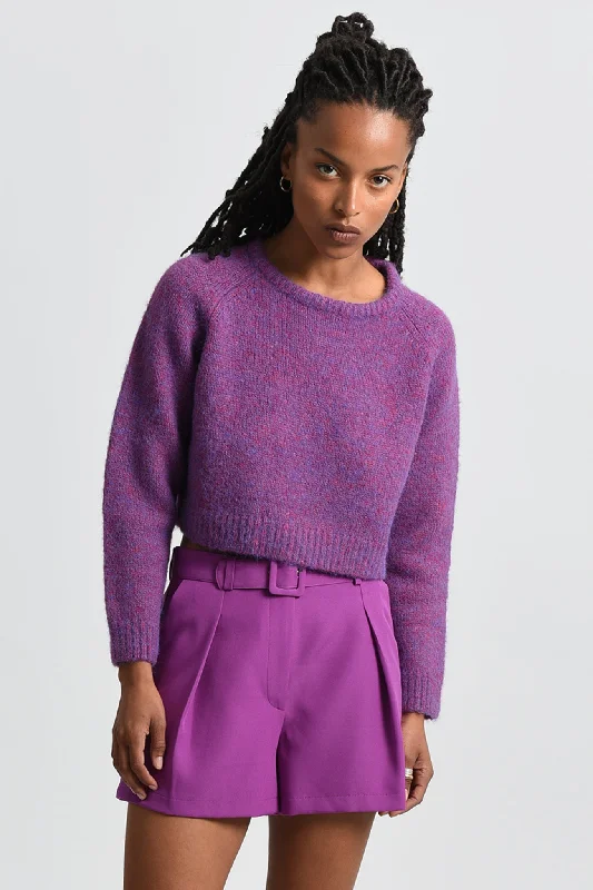 Molly Bracken Purple Knitted Sweater