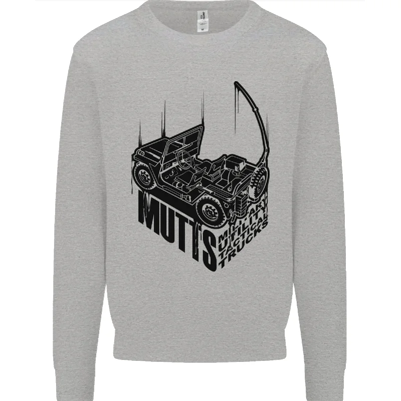 MUTTS Military Utility Tactical Trucks 4x4 Mens Sweatshirt Jumper