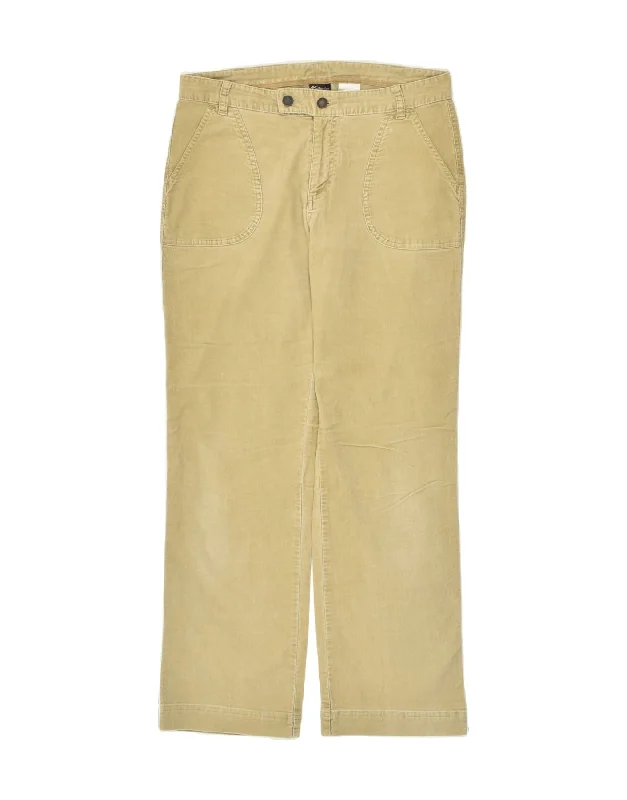 COLUMBIA Womens Straight Corduroy Trousers US 10 Large W32 L31 Beige