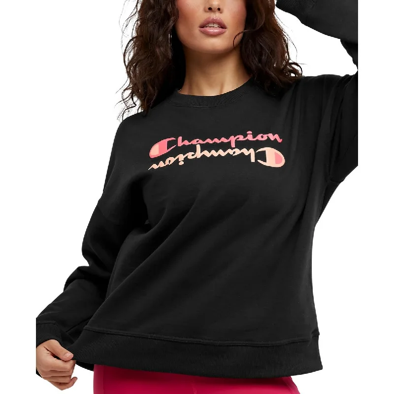 Champion Womens Logo Knit Sweatshirt