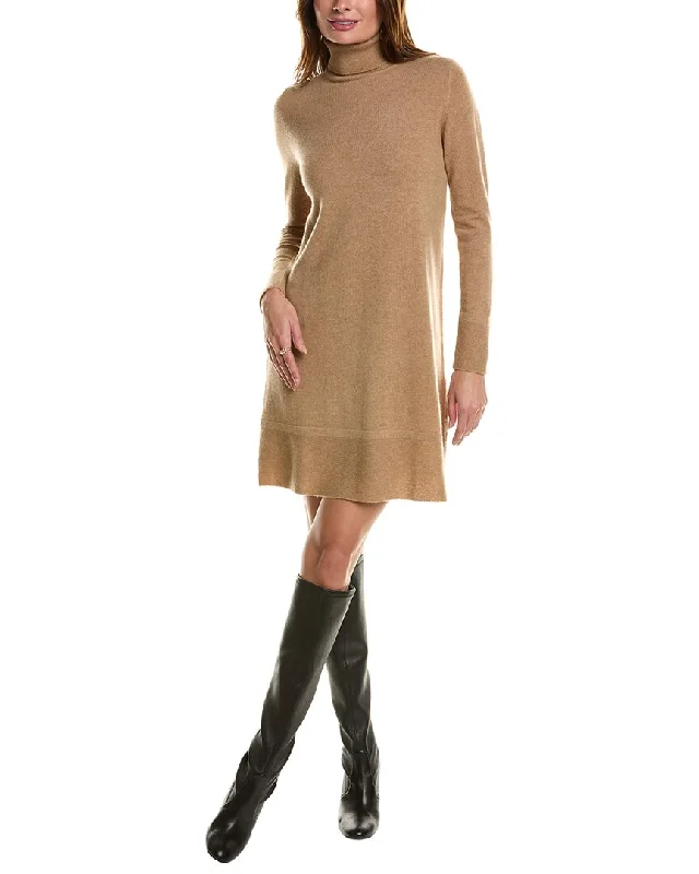 Forte Cashmere Turtleneck Cashmere Sweaterdress