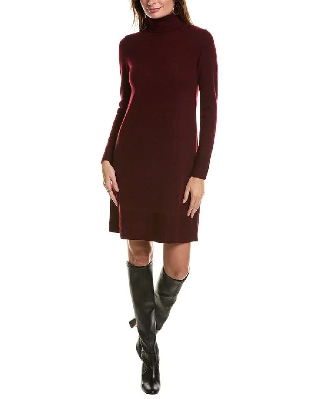 Forte Cashmere Turtleneck Cashmere Sweaterdress