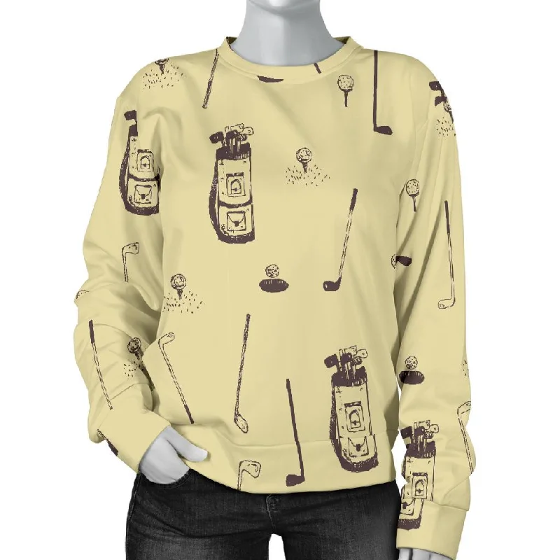 Pattern Print Golf Women's Sweatshirt