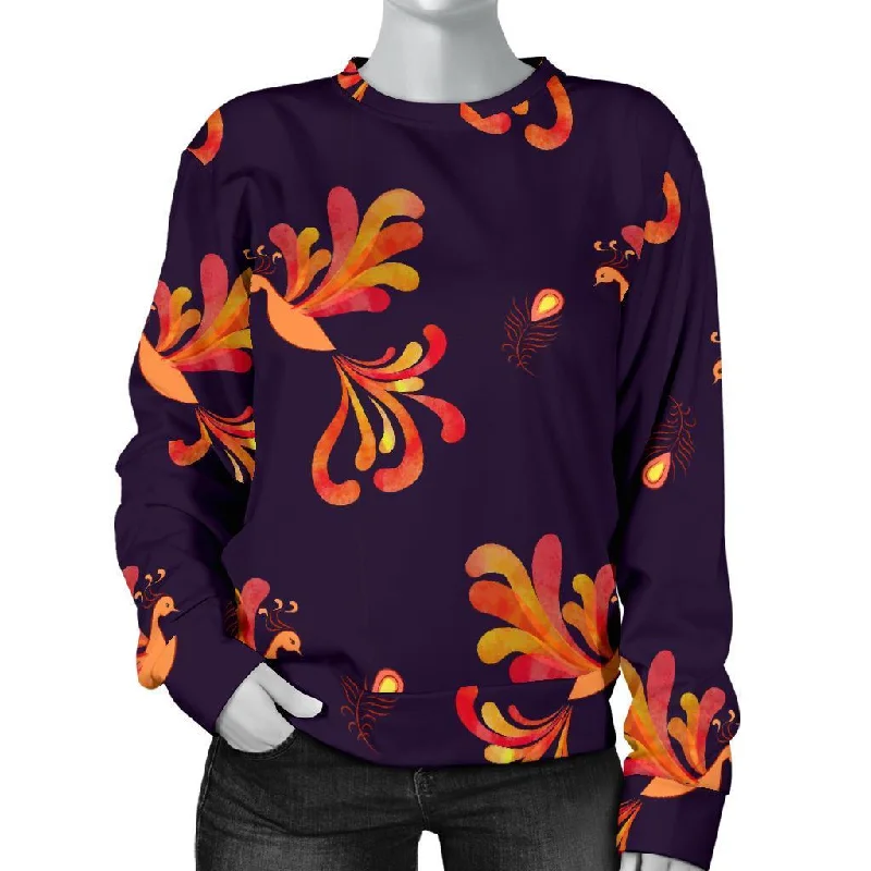 Phoenix Print Pattern Women's Sweatshirt