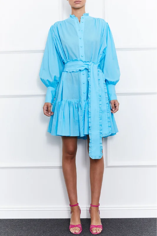 Jasmine Mini Dress (Blue)