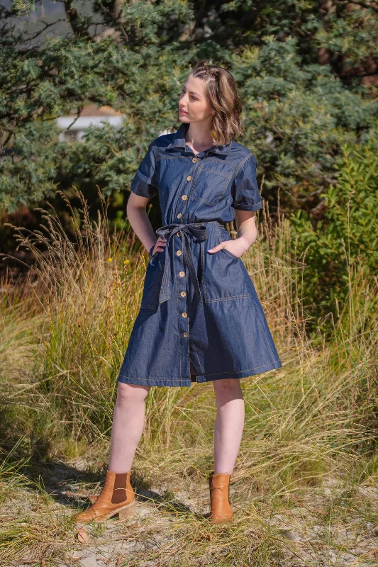 Quinn Denim Midi Dress