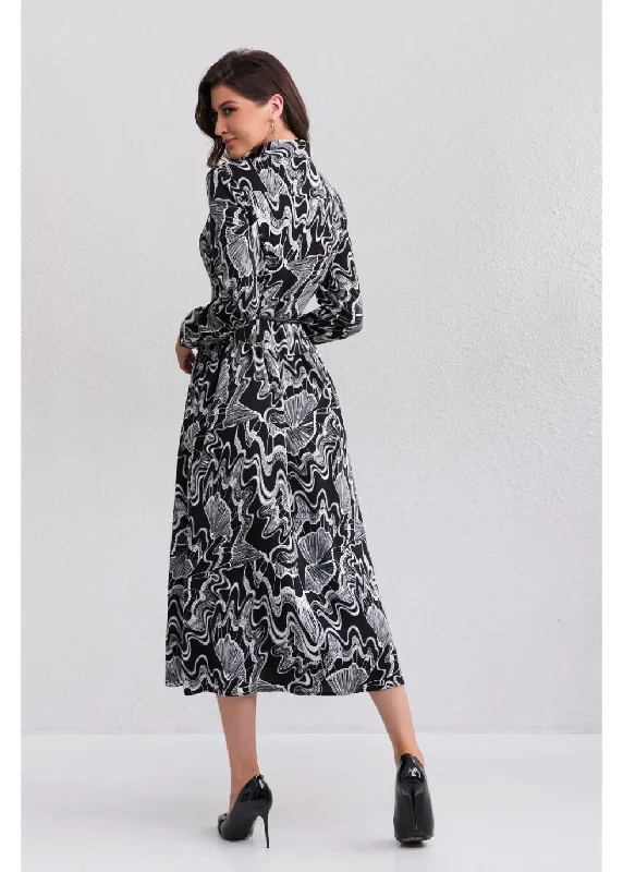 Eclipse Swirl Midi Dress