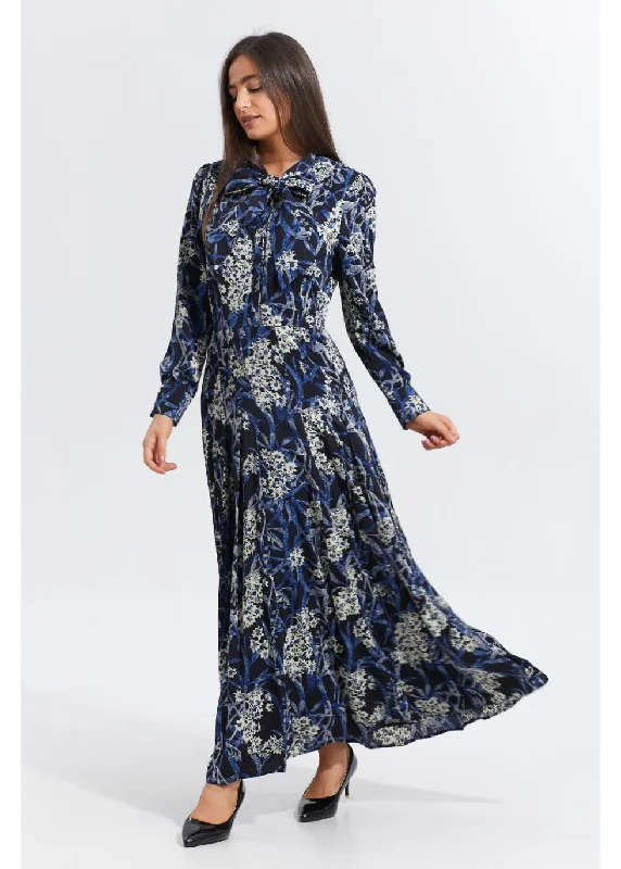 Midnight Garden Midi Dress