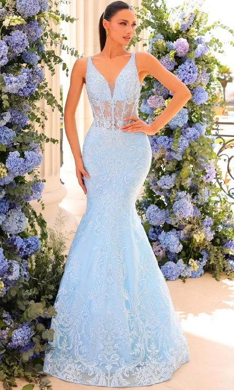 Clarisse 810885 - Embroidered Mermaid Prom Gown