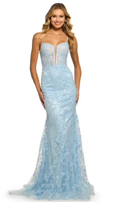 Sherri Hill 55526 - Sleeveless Lace-Up Back Prom Gown