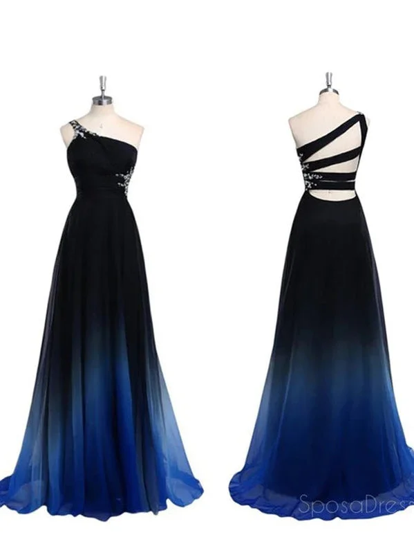 Chiffon Prom Dresses, Cheap Prom Dresses,One Off shoulder Prom Dresses, Gradient Prom Dresses,Popular Prom Dresses, Custom Prom Dresses,Unique Pretty Prom Dresses,Prom Dresses Online,PD0122