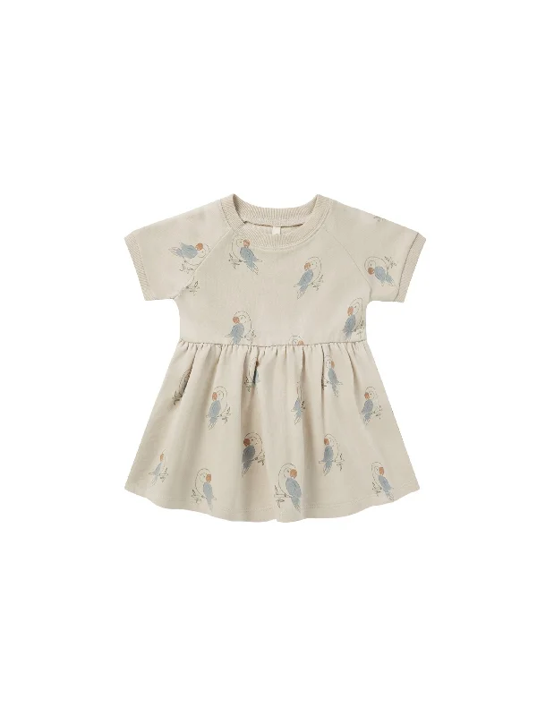 Raglan Dress - Parrot