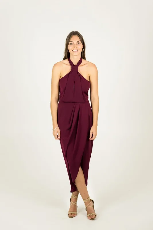 Core Knot Drape Dress