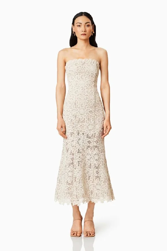 Elliatt Dreamer Dress - Ivory/Taupe