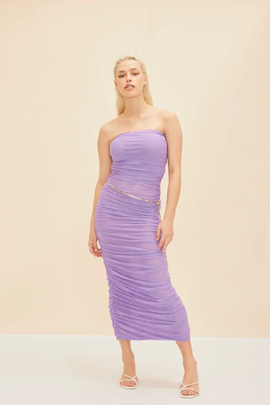 Ginni Mesh Dress in Wisteria