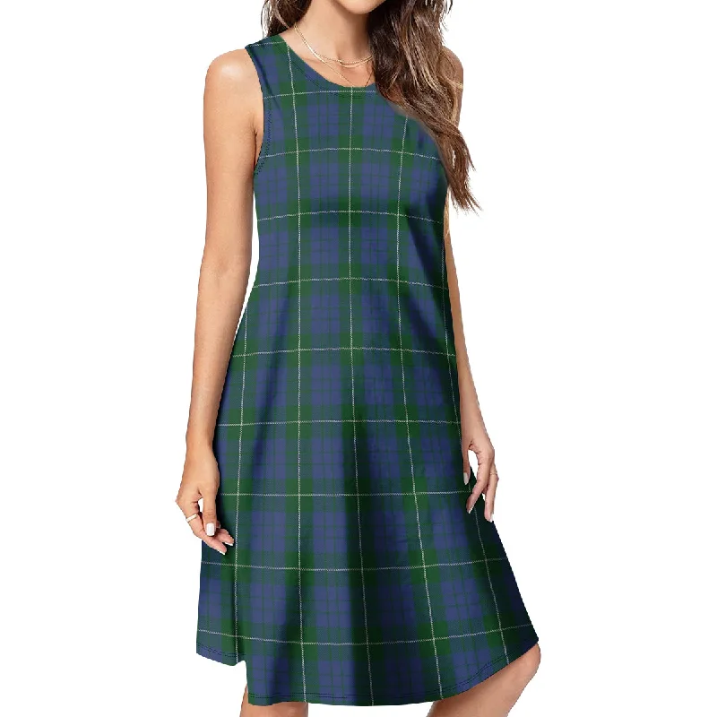 Hamilton Hunting Tartan Womens Casual Dresses