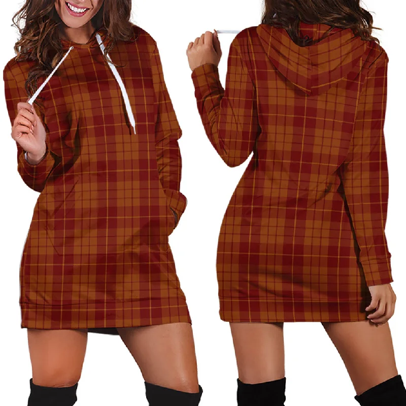 Hamilton Red Tartan Hoodie Dress