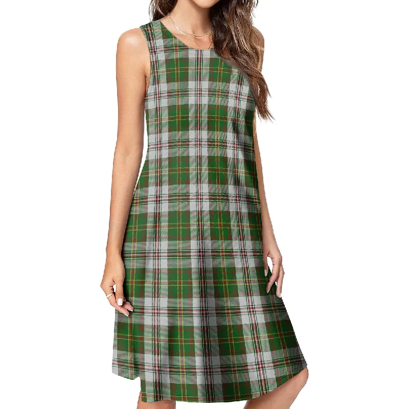 Hay White Dress Tartan Womens Casual Dresses