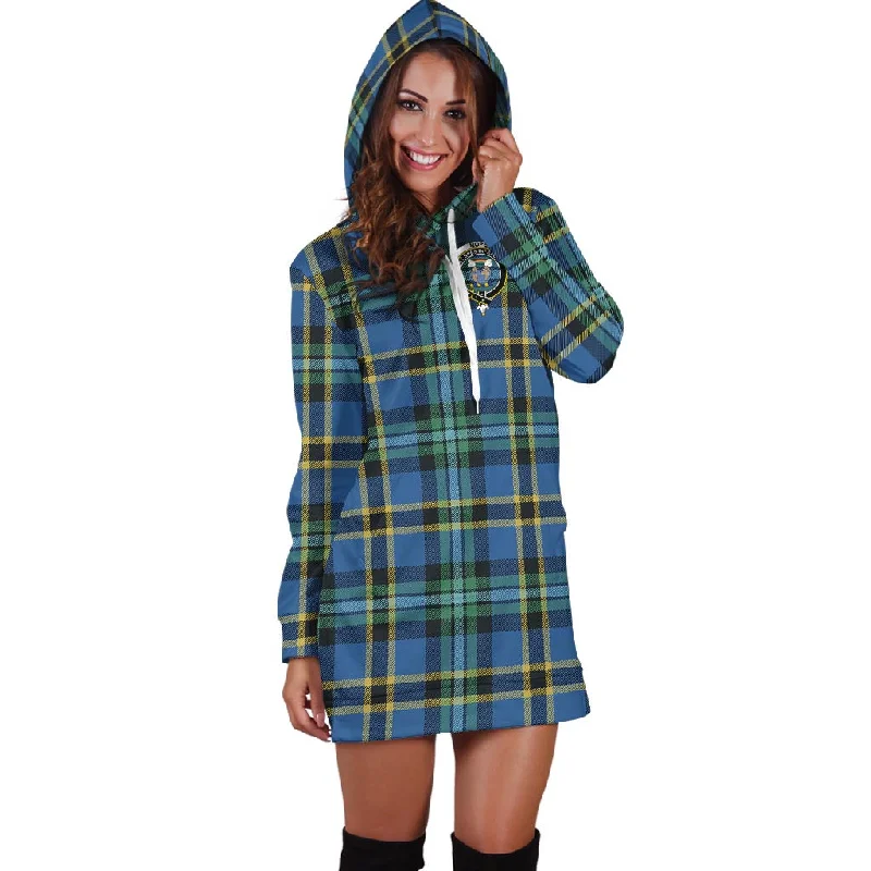 Hope Ancient Tartan Hoodie Dress with Family Crest