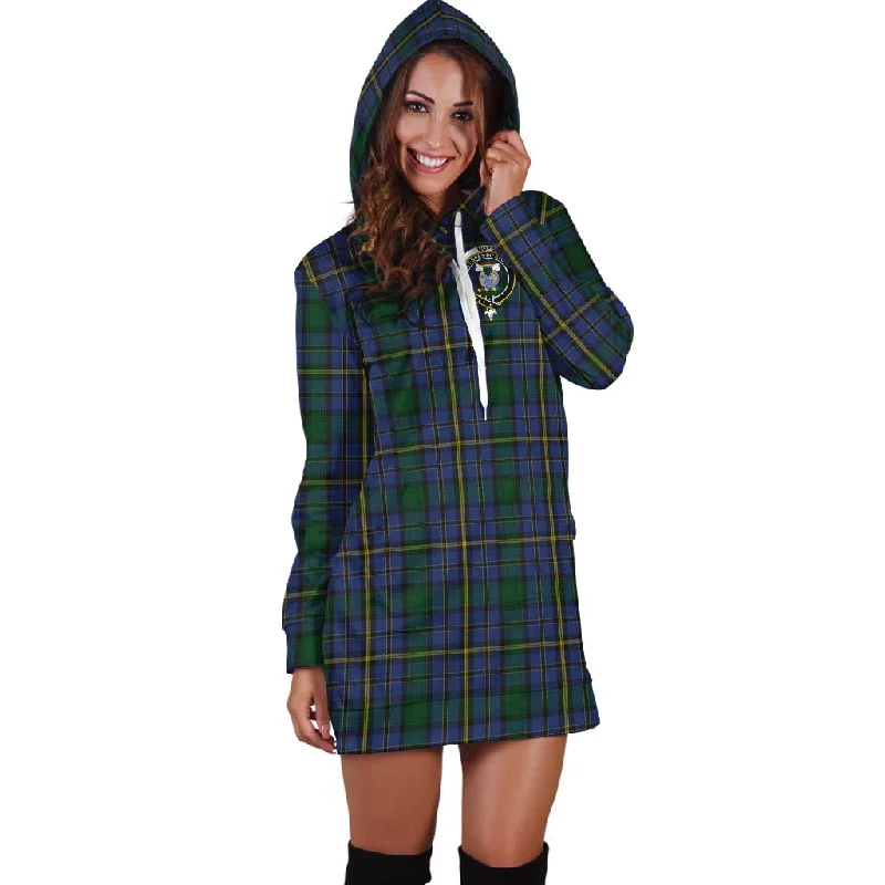 Hope Clan Originaux Tartan Hoodie Dress with Family Crest