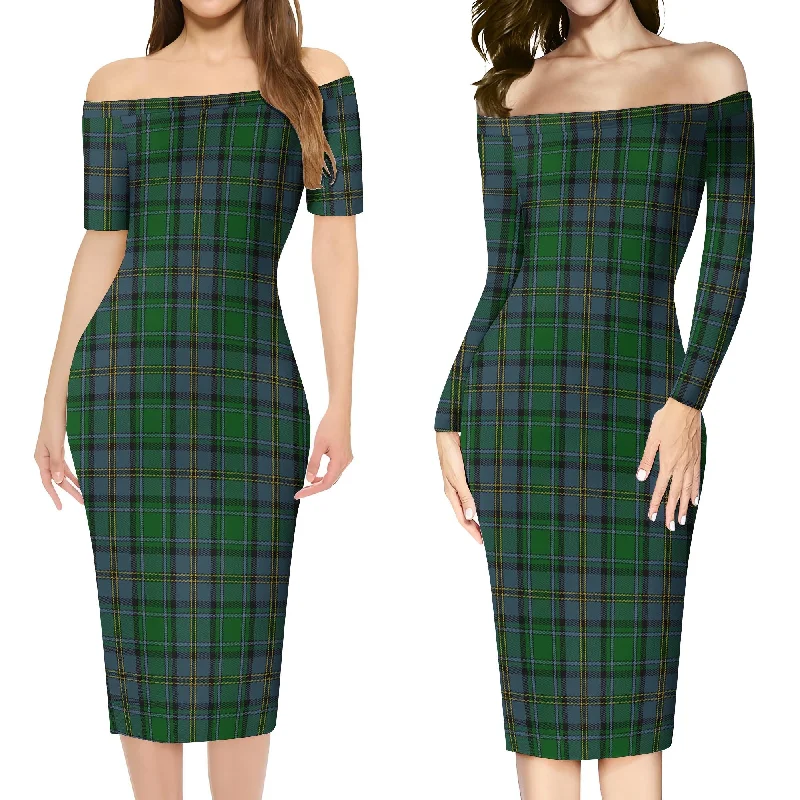 Hope Vere Tartan Off Shoulder Lady Dress