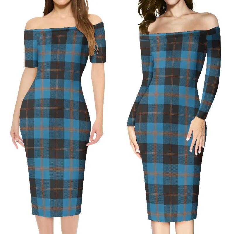 Horsburgh Tartan Off Shoulder Lady Dress