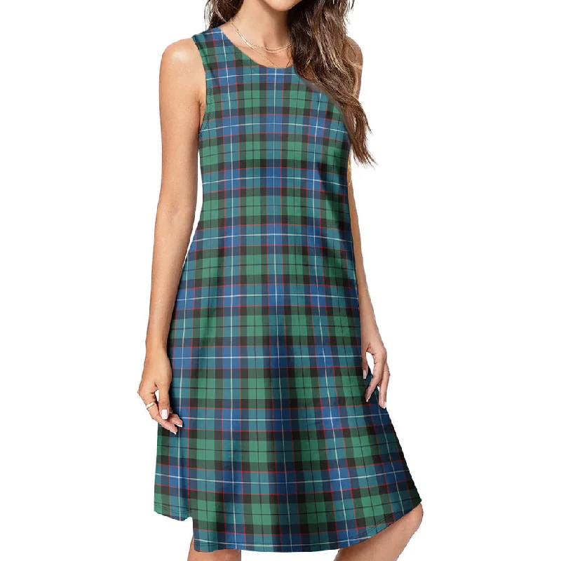 Hunter Ancient Tartan Womens Casual Dresses