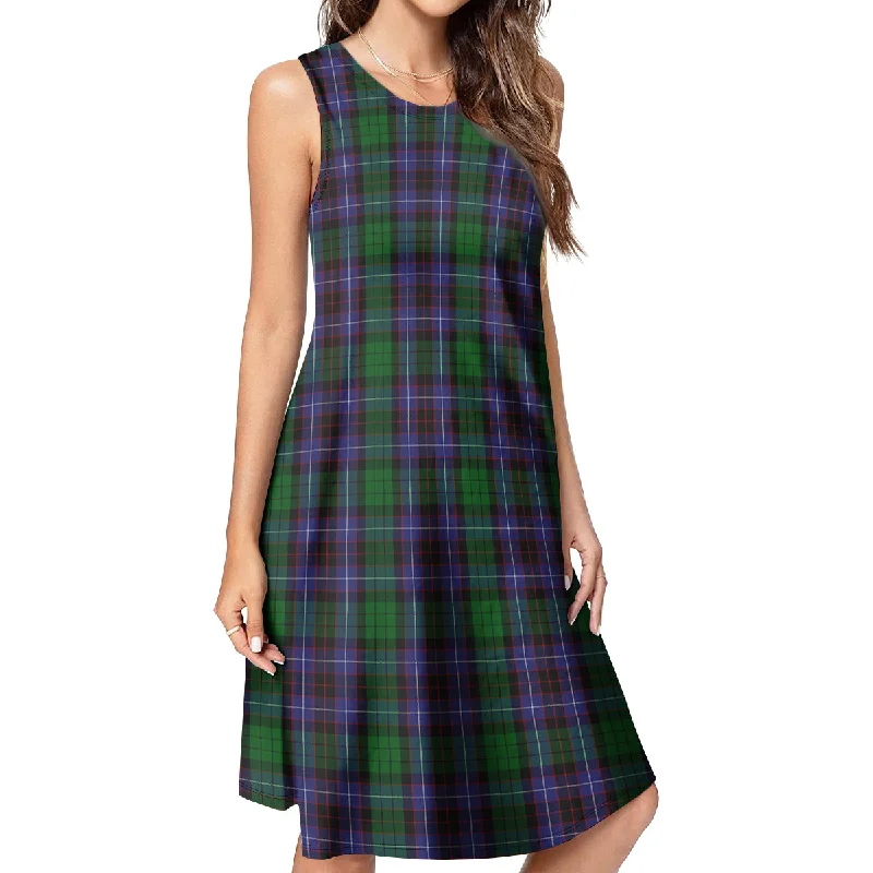 Hunter of Peebleshire Tartan Womens Casual Dresses