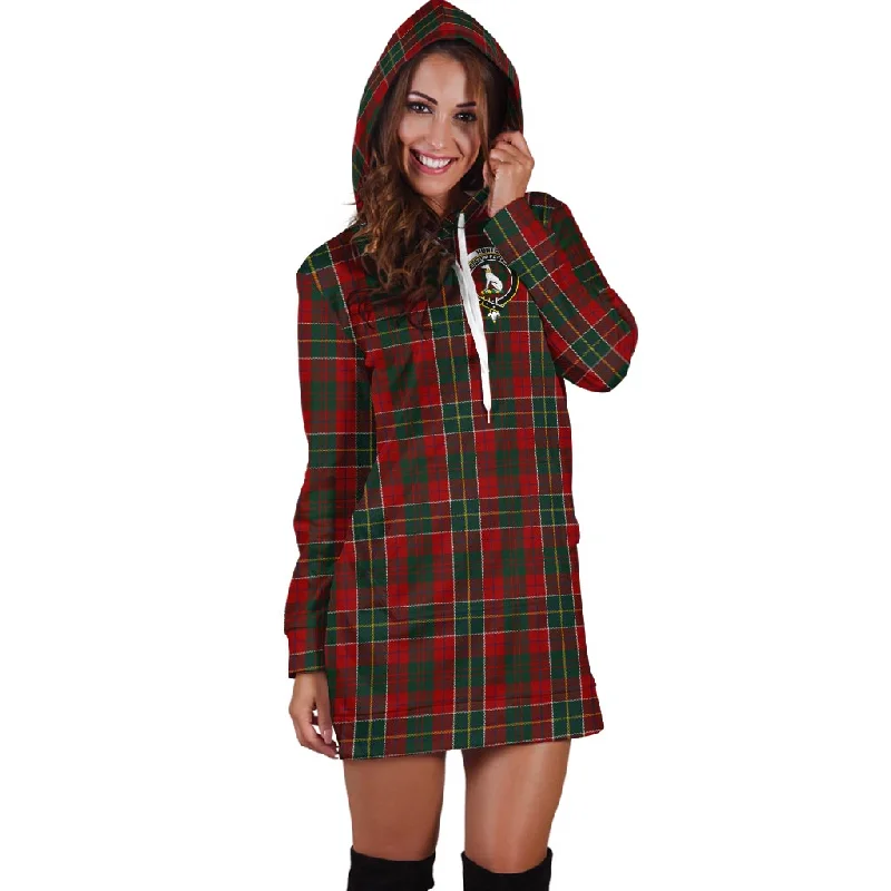 Hunter USA Tartan Hoodie Dress with Family Crest