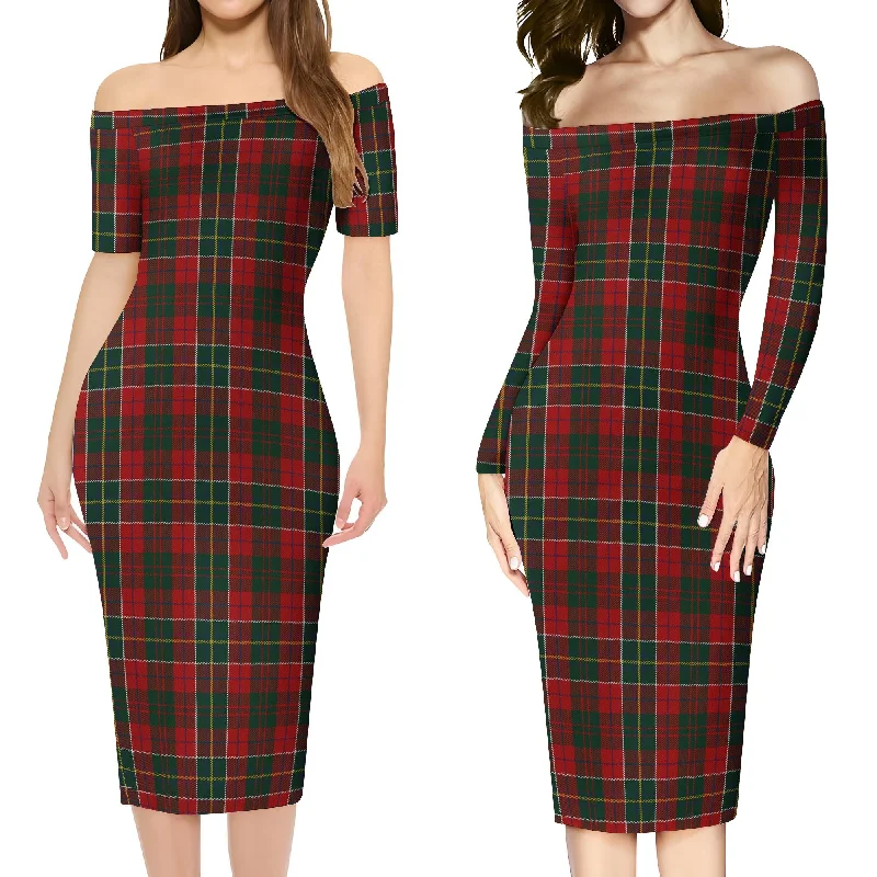 Hunter USA Tartan Off Shoulder Lady Dress