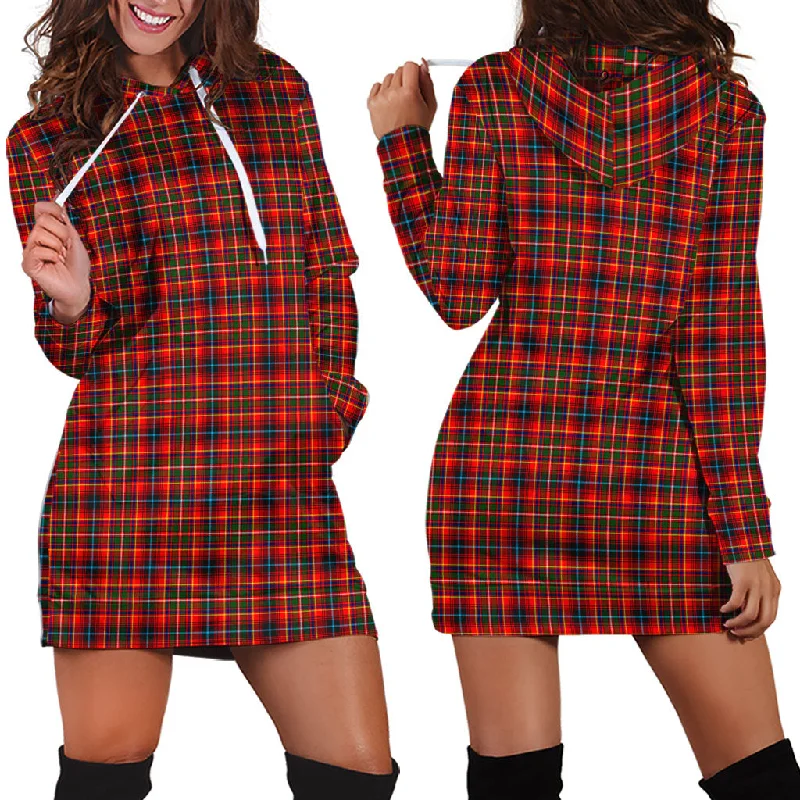 Innes Modern Tartan Hoodie Dress