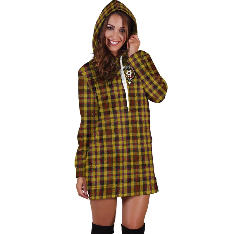 Jardine Tartan Hoodie Dress with Family Crest