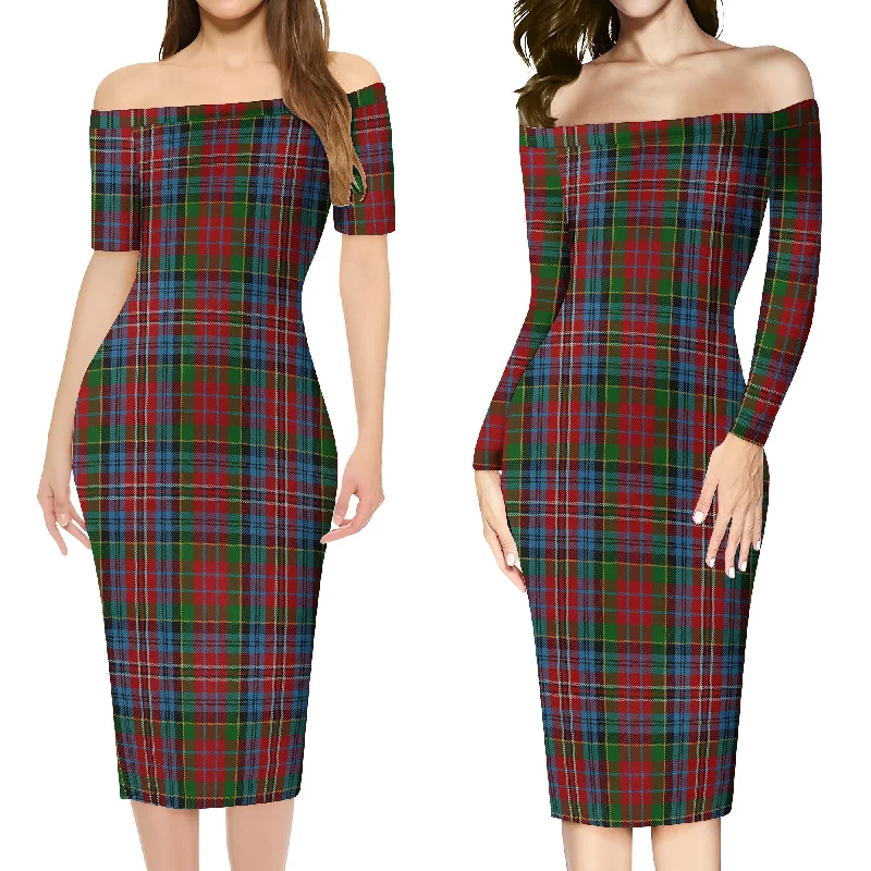 Kidd Tartan Off Shoulder Lady Dress