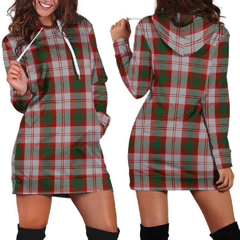 Lindsay Dress Red Tartan Hoodie Dress