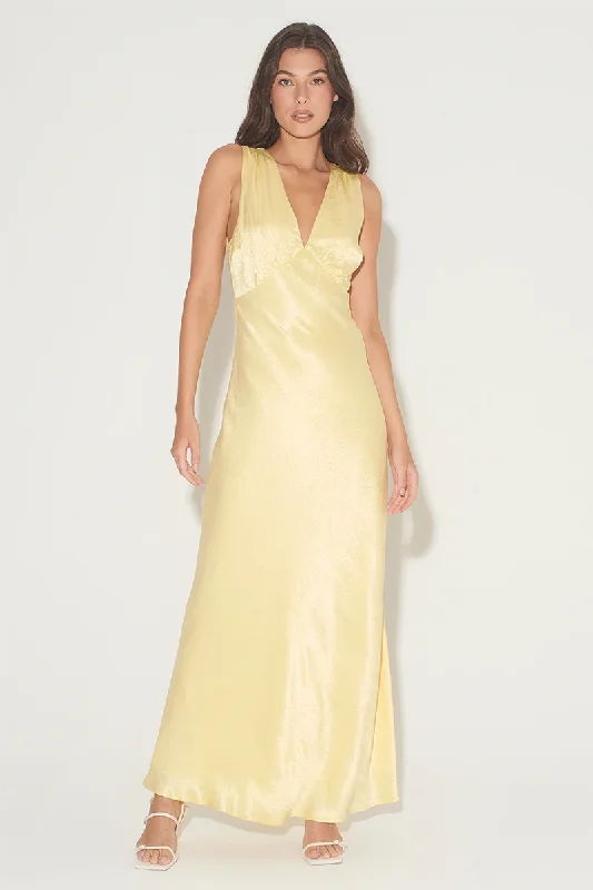 Marcelle Dress in Lemon