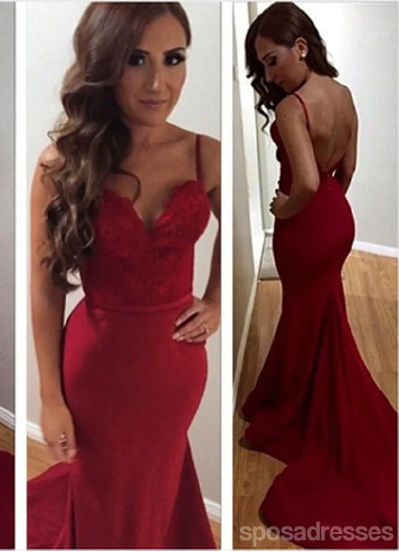 Red Prom Dresses, Sexy Prom Dresses,Spaghetti Straps Prom Dresses, Backless Prom Dresses,Mermaid Prom Dresses, Popular Prom Dresses,Prom Dresses Online,PD0119