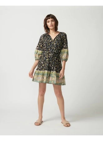 SELF CONTRAST- SHERI PEASANT DRESS