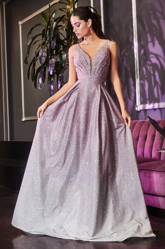 Shimmering Ombre Metallic Glitter Gown: Captivating Elegance for Unforgettable Occasions by Shneu